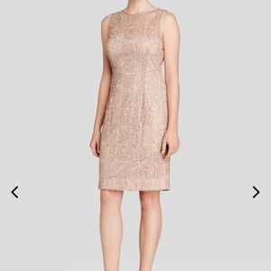 Adrianna Papell sleeveless  sequin lace dress